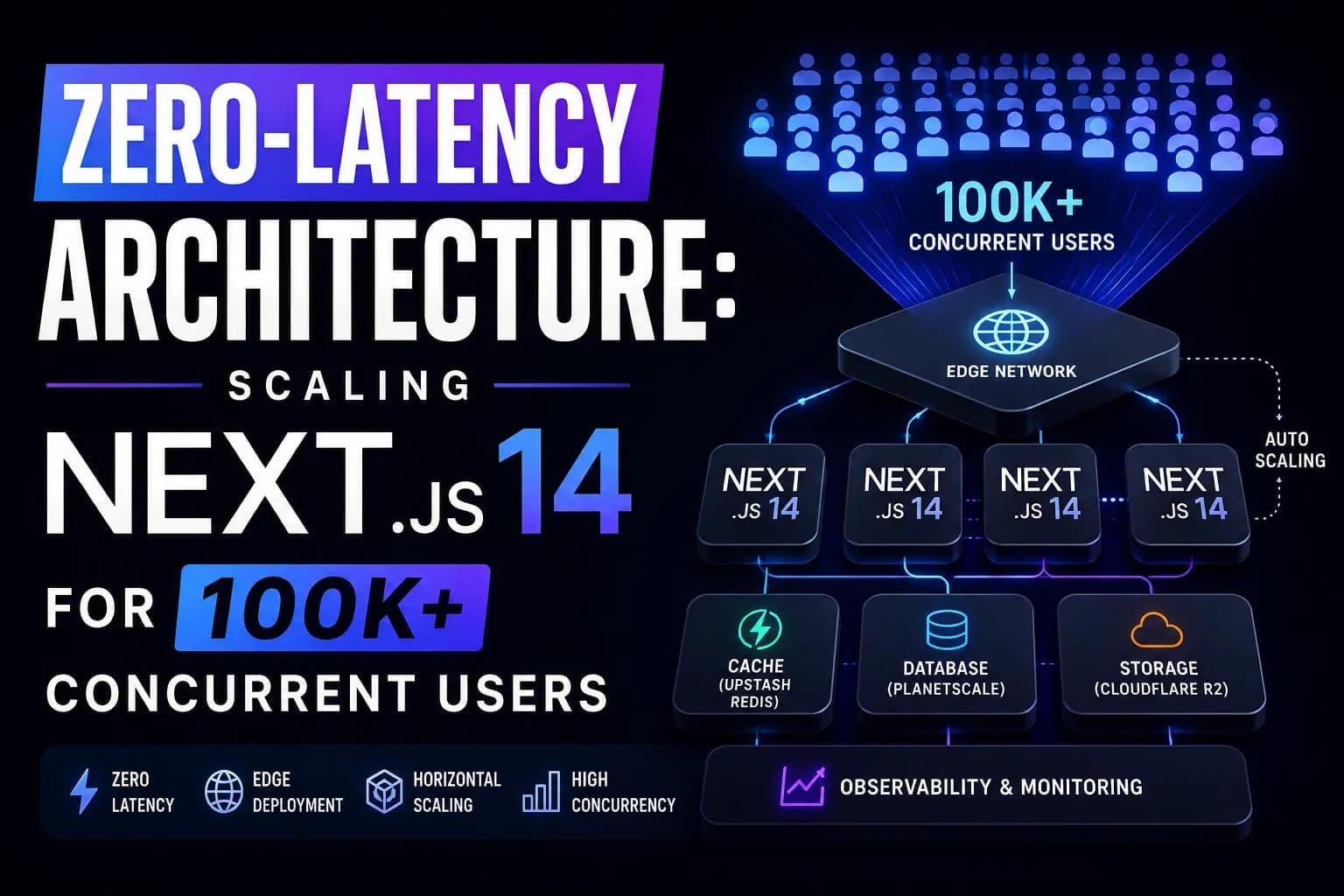 Zero-Latency Architecture: Scaling Next.js 14 for 100k Concurrent Users