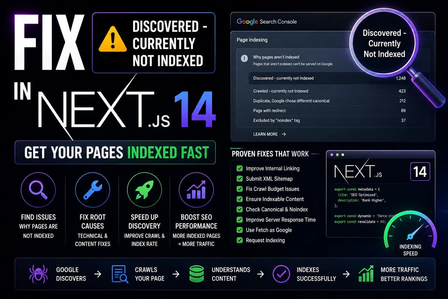 Fix 'Discovered - Currently Not Indexed' in Next.js 14