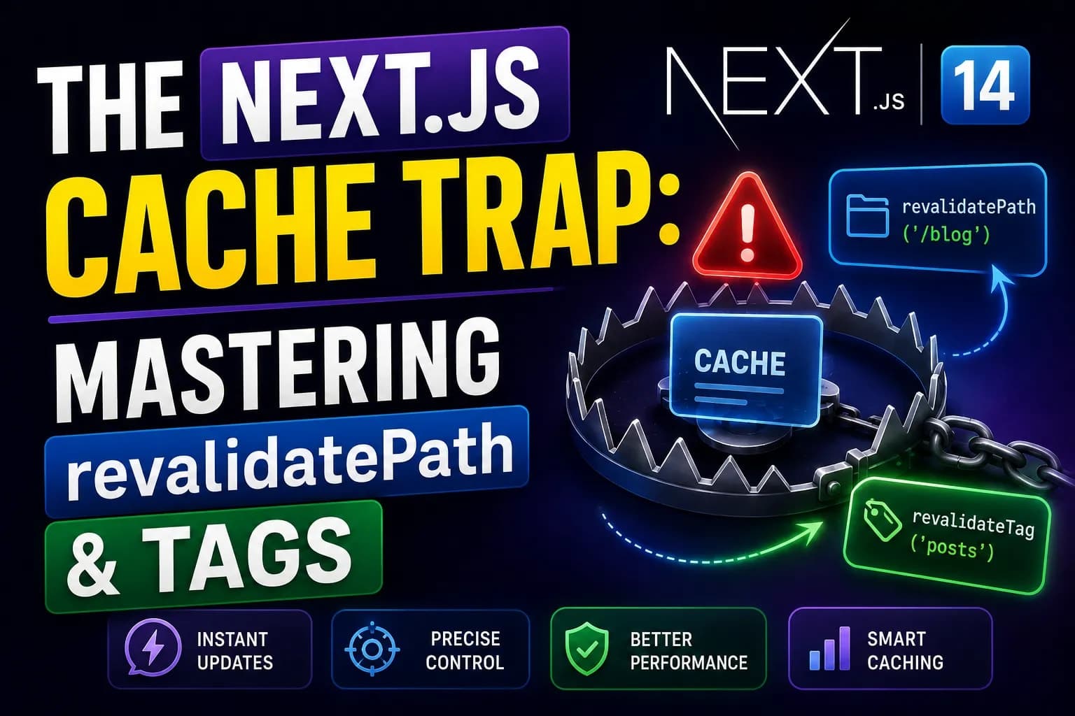 The Next.js Cache Trap: Mastering revalidatePath & Tags