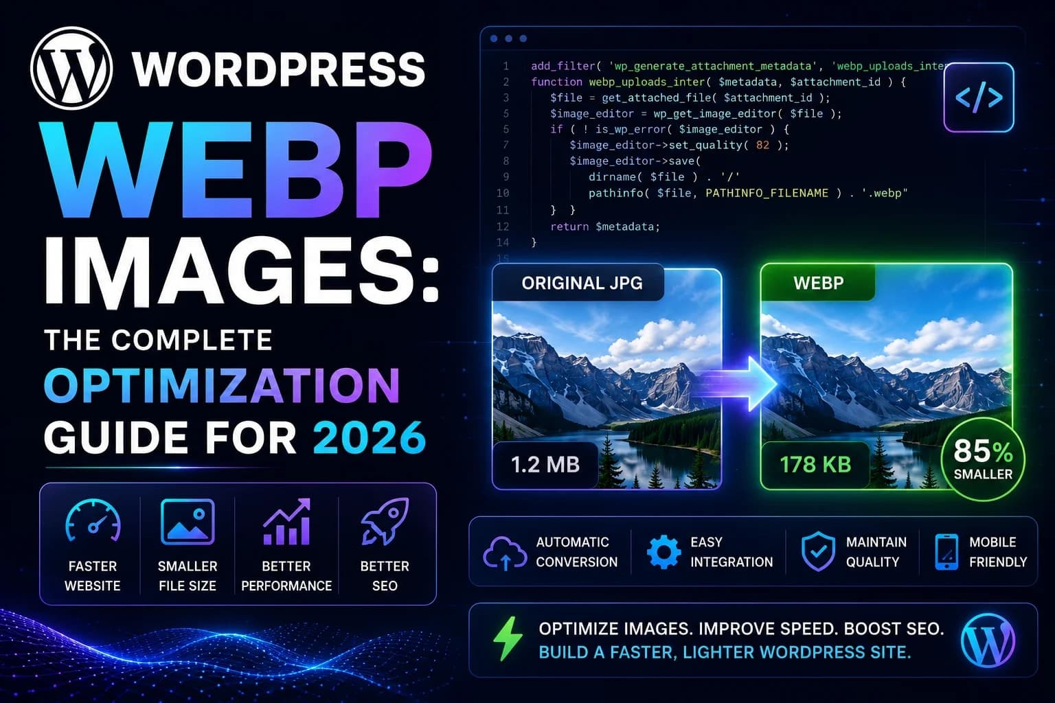 WordPress WebP Images: The Complete Optimization Guide for 2026